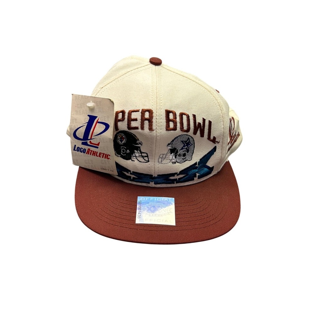 Vintage Super‎ Bowl XXVIII Snapback Logo Athletic Cowboys Steelers Deadstock NFL